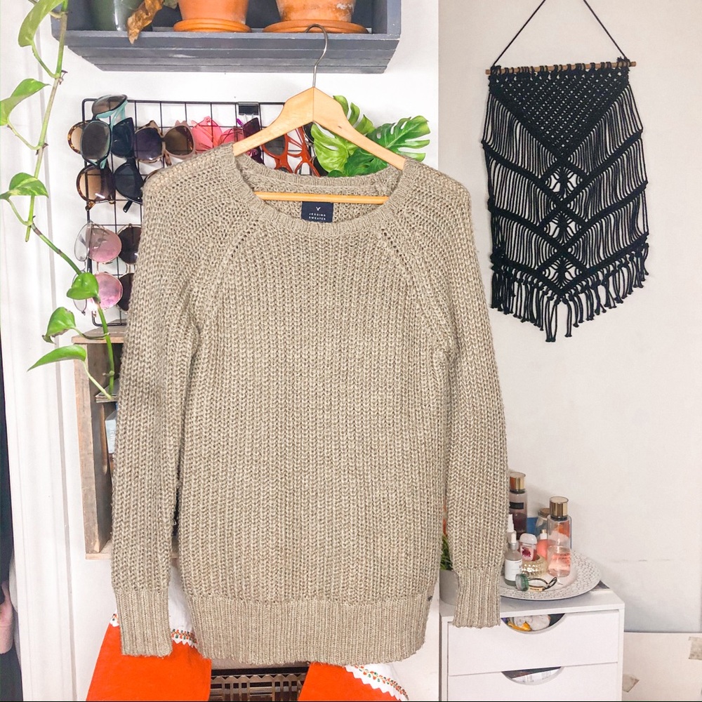 American Eagle Chenille Knit Sweater
